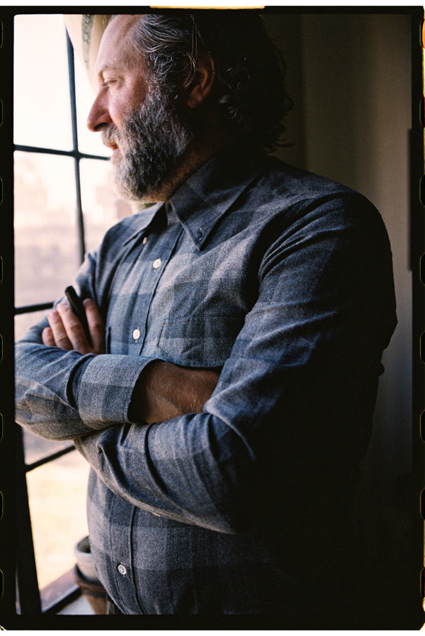Yak Wool Winter Shirt in Chessmate Grey Check
